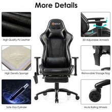 Load image into Gallery viewer, Ergonomic High Back PU Leather Massage Gaming Chair-Black