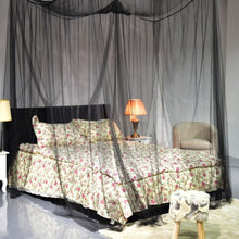 Load image into Gallery viewer, 4 Corner Post Full Queen King Size Bed Mosquito Net-Black