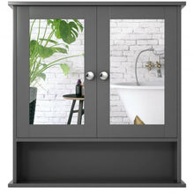 Load image into Gallery viewer, Bathroom Wall Mount Mirror Cabinet Organizer-Gray