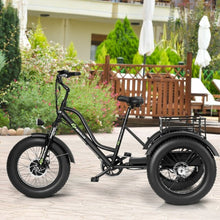Load image into Gallery viewer, 500 W Electric Adults Tricycle with 20" Fat Tire and Lithium Battery