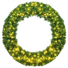 Load image into Gallery viewer, 48" Pre-lit Cordless Artificial Christmas Wreath