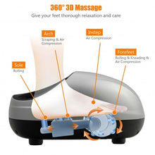 Load image into Gallery viewer, Shiatsu Foot Massager with Heat Kneading Rolling Scraping Air Compression-Silver