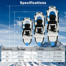 Load image into Gallery viewer, Aluminum All Terrain Snowshoes with Adjustable Ratchet Bindings-S