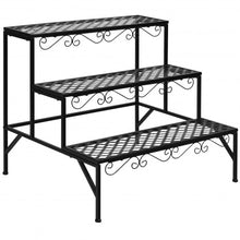 Load image into Gallery viewer, 3 Tiers Metal Decorative Plant Stand