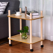 Load image into Gallery viewer, 2 Tier Rolling Utility Storage Rack Serving Cart