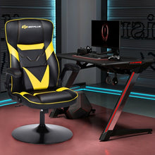 Load image into Gallery viewer, Rocking Gaming Chair Height Adjustable Swivel Racing Style Rocker -Yellow