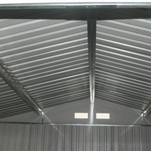 Load image into Gallery viewer, 9' x 6' Outdoor Storage Shed Tool House Sliding Door Steel-Khaki