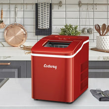 Load image into Gallery viewer, Portable Countertop Ice Maker Machine with Scoop-Red