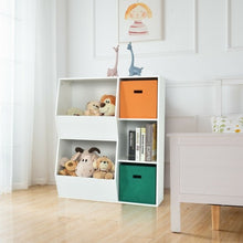 Load image into Gallery viewer, Kids Toy Storage Cabinet Shelf Organizer -White