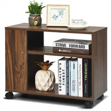 Load image into Gallery viewer, 3-tier Side Table with Wheels & Large Storage Shelf