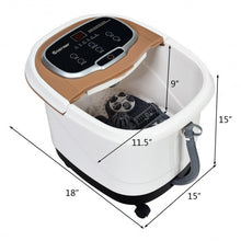 Load image into Gallery viewer, Portable Foot Spa Bath Motorized Massager with Shower-Coffee
