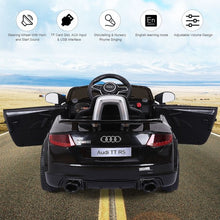 Load image into Gallery viewer, 12V Audi TT RS Electric Remote Control MP3 Kids Riding Car-Black