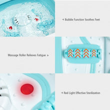Load image into Gallery viewer, Foot Spa Bath Motorized Massager with Heat Red Light-Green
