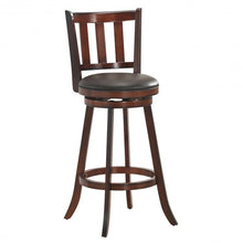 Load image into Gallery viewer, Set of 2 Bistro Leather Padded Swivel Bar stool-31"
