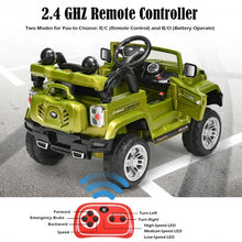 Load image into Gallery viewer, 12 V Kids Ride on Truck with MP3 + LED Lights-Green