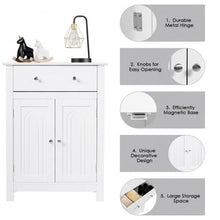 Load image into Gallery viewer, Free Standing Bathroom Storage Cabinet with Large Drawer