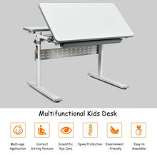 Load image into Gallery viewer, Adjustable Children's Writing Study Table with Drawer