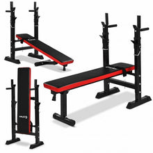 Load image into Gallery viewer, Adjustable Folding Weight Lifting Flat Incline Bench
