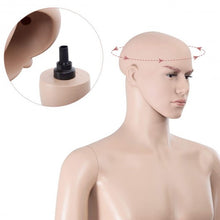 Load image into Gallery viewer, Male Mannequin Plastic Realistic Display Head with Base