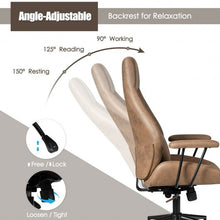 Load image into Gallery viewer, Adjustable Ergonomic High Back Office Chair with Lumbar Support-Brown