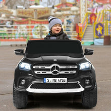 Load image into Gallery viewer, 12V 2-Seater Kids Ride On Car Licensed Mercedes Benz X Class RC with Trunk-Black