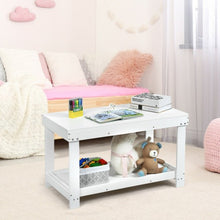Load image into Gallery viewer, Solid Multifunctional Wood Kids Activity Play Table-White