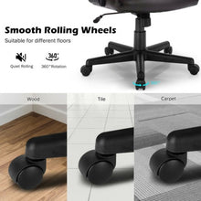 Load image into Gallery viewer, Adjustable Leather Executive Office Chair Computer Desk Chair with Armrest