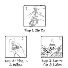 Load image into Gallery viewer, 4' Halloween Inflatable Pumpkin Lantern with Hat