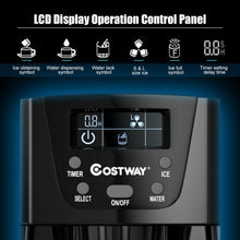 Load image into Gallery viewer, 2-In-1 Ice Maker Water Dispenser 36lbs/24H LCD Display-Black
