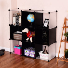 Load image into Gallery viewer, 3 Tiers 9 Cubic Bookcase Storage Cabinet