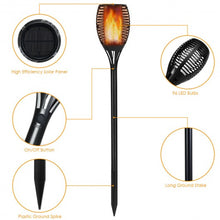 Load image into Gallery viewer, 4 pcs Solar Waterproof Flickering Dancing Flame Lamp