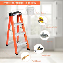 Load image into Gallery viewer, 3-Step Ladder Folding Step Stool Platform