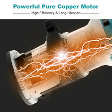 Load image into Gallery viewer, 1.25HP Palm Router Kit Variable Speed Woodworking with Dusthood