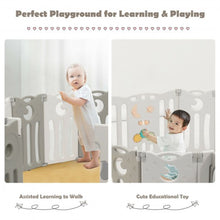 Load image into Gallery viewer, 14-Panel Baby Playpen Kids Activity Center Foldable Play Yard with Lock Door