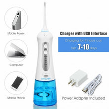 Load image into Gallery viewer, Rechargeable Portable Water Dental Flossers with 2 Nozzle
