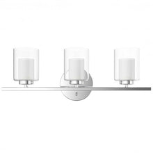 Load image into Gallery viewer, 3-Light Wall Sconce light Fixture w/ Brushed Chrome Finish