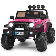 Load image into Gallery viewer, 12V Kids Spring Suspension Ride On Truck-Pink