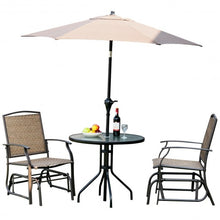 Load image into Gallery viewer, 2 pcs Patio Swing Single Glider Chair Rocking Seating