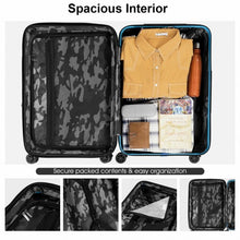 Load image into Gallery viewer, 3 pcs Spinner Expandable Suitcase With TSA Lock-Blue