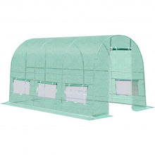 Load image into Gallery viewer, 6 Windows Steel Frame Backyard Walk-in Greenhouse