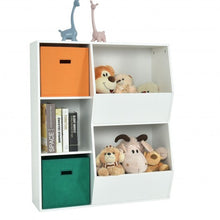 Load image into Gallery viewer, Kids Toy Storage Cabinet Shelf Organizer -White