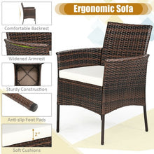 Load image into Gallery viewer, Outdoor 5PCS Dining Table Set with 1 Table and 4 Single Sofas