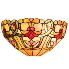 Load image into Gallery viewer, Tiffany-Style 1-Light Wall lamp w/ 12" Lampshade