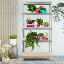 Load image into Gallery viewer, 5-Tier Steel Shelving Unit Storage Shelves Heavy Duty Storage Rack-Silver
