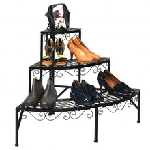 Load image into Gallery viewer, 3 Tier Metal Corner Plant Display Rack