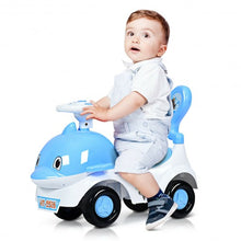 Load image into Gallery viewer, 3-in-1 Baby Walker Sliding Car Pushing Cart Toddler Ride-Blue