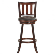 Load image into Gallery viewer, Set of 2 Bistro Leather Padded Swivel Bar stool-31"