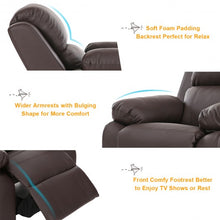 Load image into Gallery viewer, Deluxe Kids Armchair Recliner Headrest Sofa w/ Storage Arms-Brown