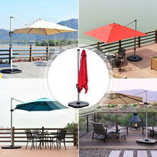 Load image into Gallery viewer, 4 Pcs 195 lbs Patio Cantilever Offset Umbrella Base Weight Sand