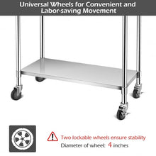 Load image into Gallery viewer, NSF Stainless Steel Commercial Kitchen Prep & Work Table